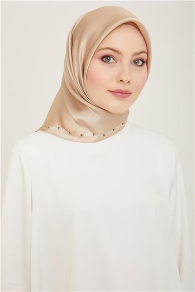 Armine Klasik Desenli Twill İpek Eşarp 24Ya9165 31 10