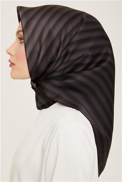 Armine Klasik Desenli Twill İpek Eşarp 24Ya9150 4 85