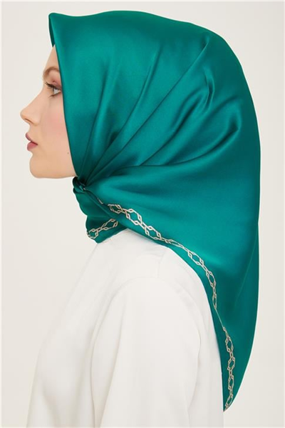 Armine Klasik Desenli Twill İpek Eşarp 24Ya9154 53 82