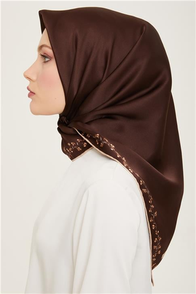 Armine Klasik Desenli Twill İpek Eşarp 24Ya9168 89 88