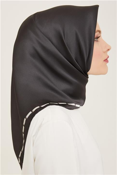 Armine Klasik Desenli Twill İpek Eşarp 24Ya9165 31 52
