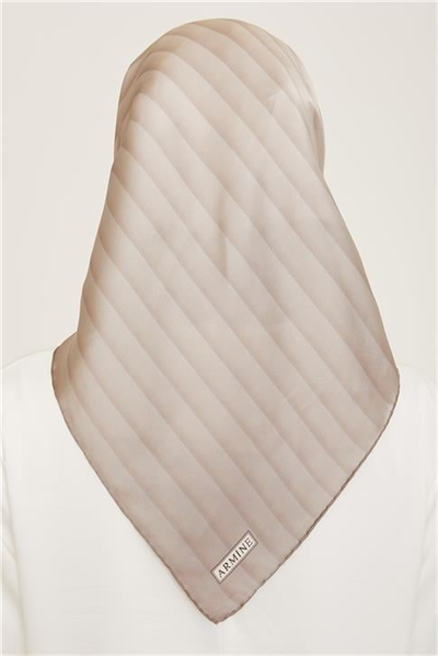 Armine Klasik Desenli Twill İpek Eşarp 24Ya9150 4 01