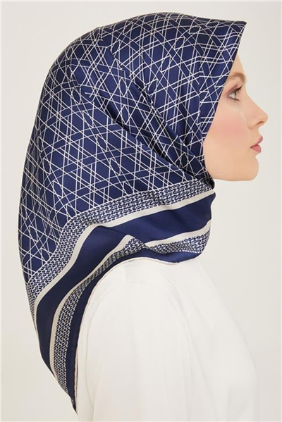 Armine Klasik Desenli Twill İpek Eşarp 24Ya9167 2 03