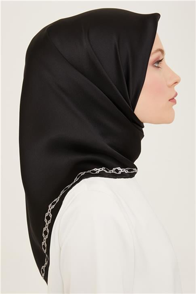 Armine Klasik Desenli Twill İpek Eşarp 24Ya9154 53 01
