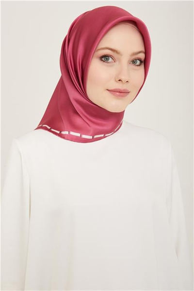 Armine Klasik Desenli Twill İpek Eşarp 24Ya9165 31 51