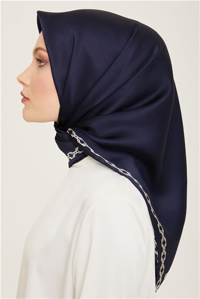 Armine Klasik Desenli Twill İpek Eşarp 24Ya9154 53 04