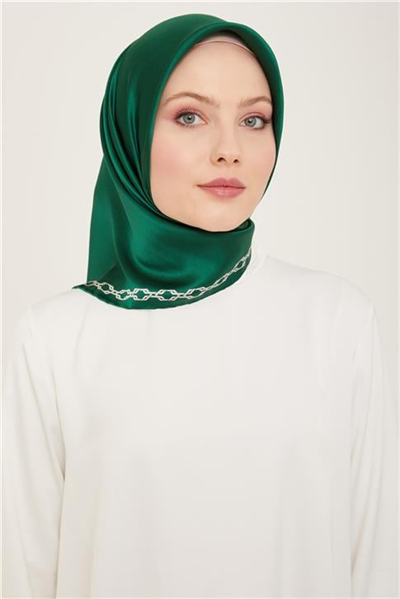Armine Klasik Desenli Twill İpek Eşarp 24Ya9154 53 86