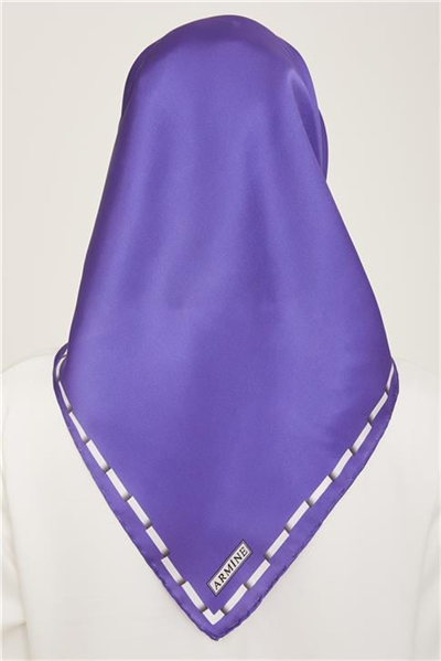 Armine Klasik Desenli Twill İpek Eşarp 24Ya9165 31 56