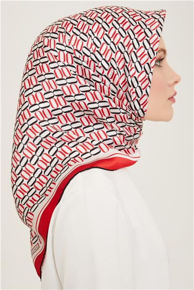 Armine Klasik Desenli Twill İpek Eşarp 24Ya9149 8 31