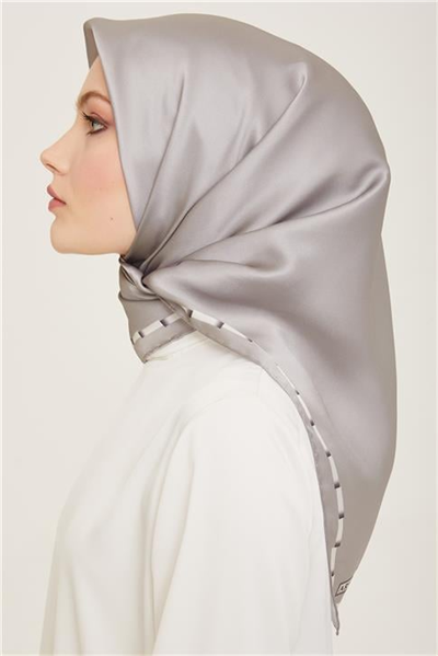 Armine Klasik Desenli Twill İpek Eşarp 24Ya9165 31 57