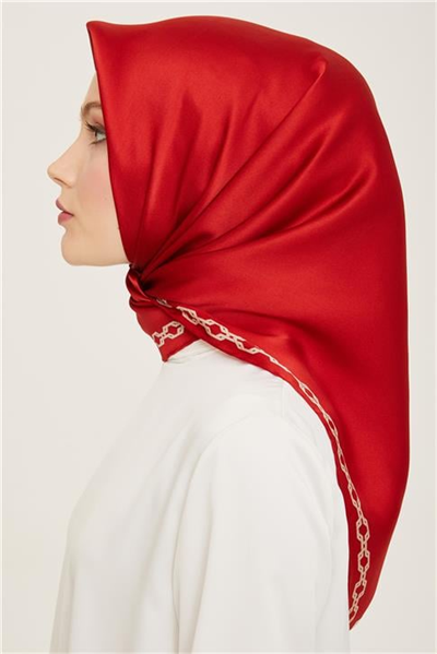 Armine Klasik Desenli Twill İpek Eşarp 24Ya9154 53 33