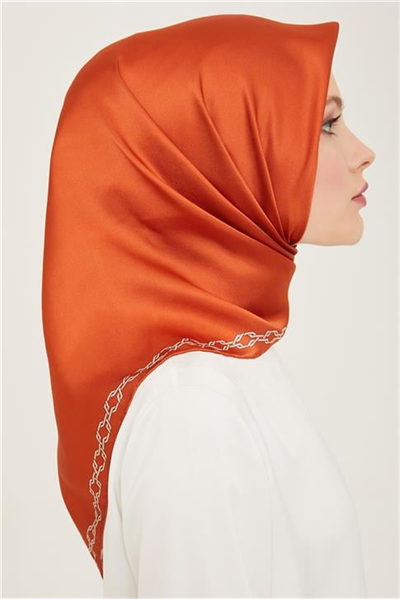 Armine Klasik Desenli Twill İpek Eşarp 24Ya9154 53 05