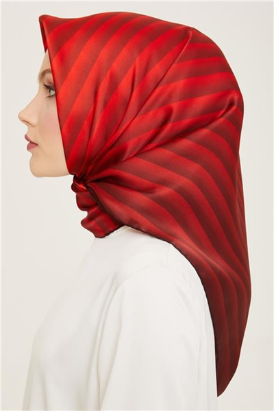 Armine Klasik Desenli Twill İpek Eşarp 24Ya9150 4 32