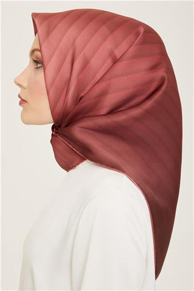 Armine Klasik Desenli Twill İpek Eşarp 24Ya9150 4 02