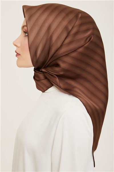 Armine Klasik Desenli Twill İpek Eşarp 24Ya9150 4 92