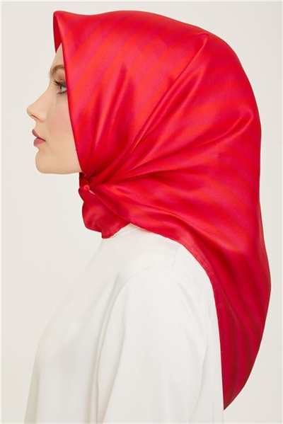Armine Klasik Desenli Twill İpek Eşarp 24Ya9150 4 50