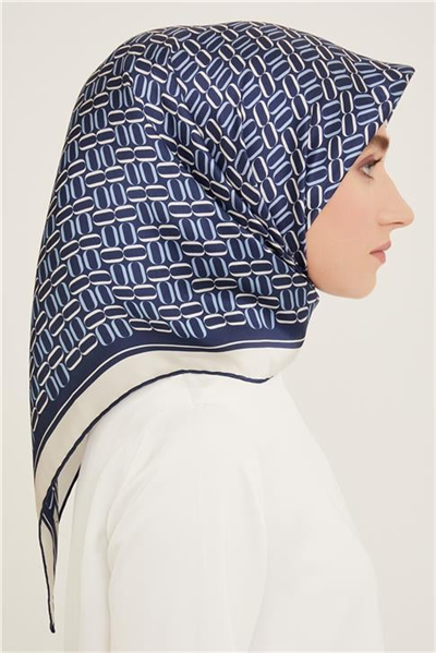Armine Klasik Desenli Twill İpek Eşarp 24Ya9149 8 08