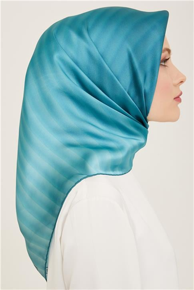 Armine Klasik Desenli Twill İpek Eşarp 24Ya9150 4 19