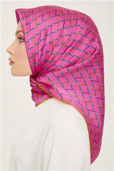 Armine Klasik Desenli Twill İpek Eşarp 24Ya9152 85 07