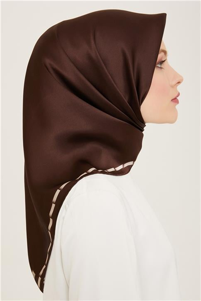 Armine Klasik Desenli Twill İpek Eşarp 24Ya9165 31 80