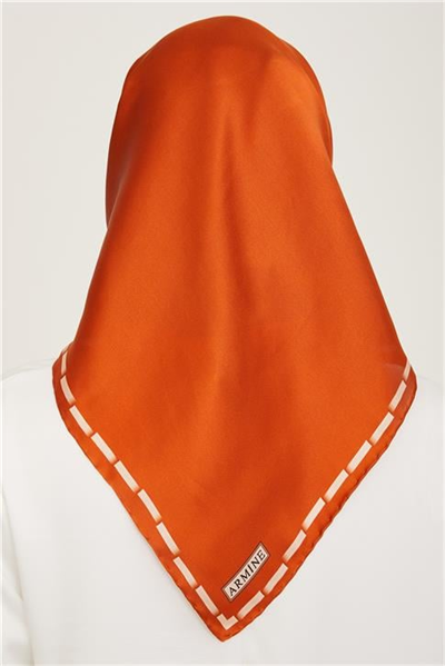 Armine Klasik Desenli Twill İpek Eşarp 24Ya9165 31 12