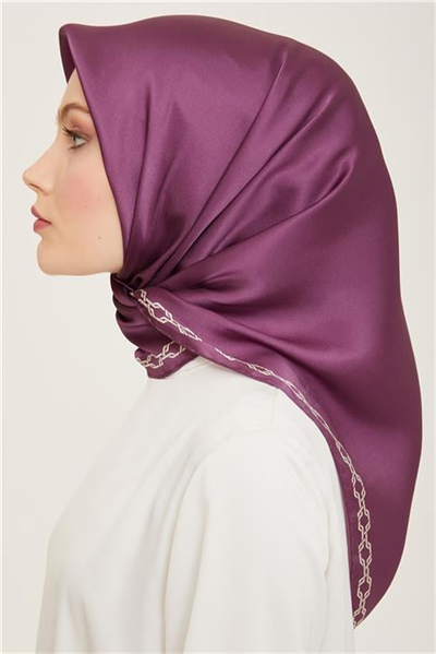 Armine Klasik Desenli Twill İpek Eşarp 24Ya9154 53 06