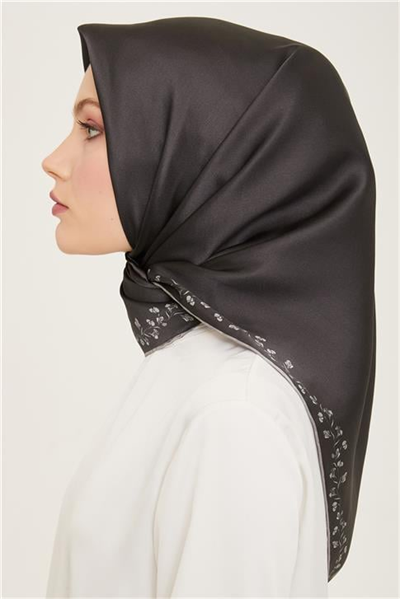 Armine Klasik Desenli Twill İpek Eşarp 24Ya9168 89 87
