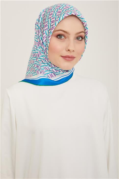 Armine Klasik Desenli Twill İpek Eşarp 24Ya9149 8 35