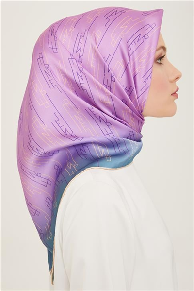 Armine Klasik Desenli Twill İpek Eşarp 24Ya9142 53 82