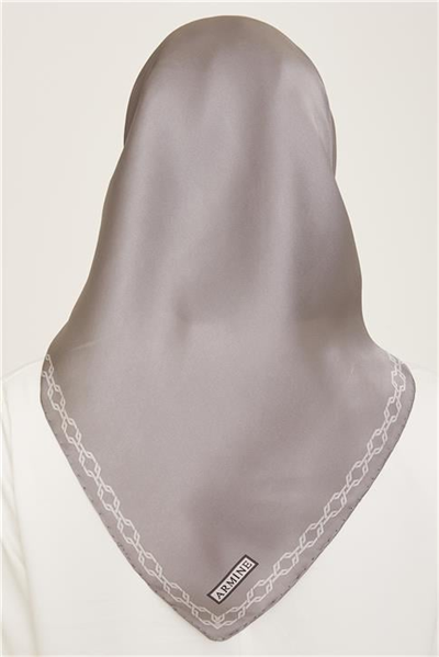Armine Klasik Desenli Twill İpek Eşarp 24Ya9154 53 54