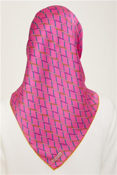 Armine Klasik Desenli Twill İpek Eşarp 24Ya9152 85 07