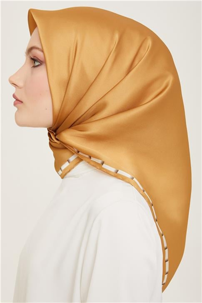 Armine Klasik Desenli Twill İpek Eşarp 24Ya9165 31 31