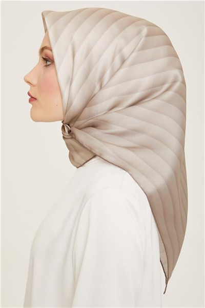 Armine Klasik Desenli Twill İpek Eşarp 24Ya9150 4 01