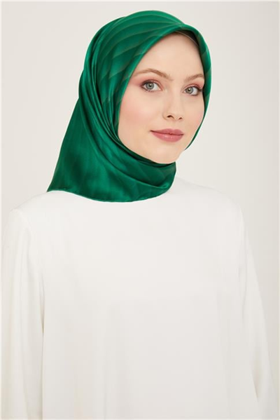 Armine Klasik Desenli Twill İpek Eşarp 24Ya9150 4 84