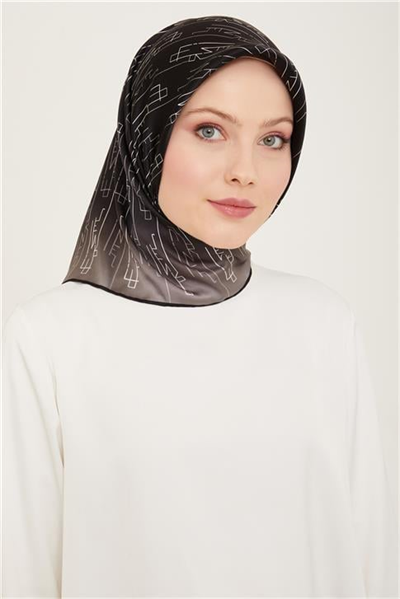 Armine Klasik Desenli Twill İpek Eşarp 24Ya9142 53 85