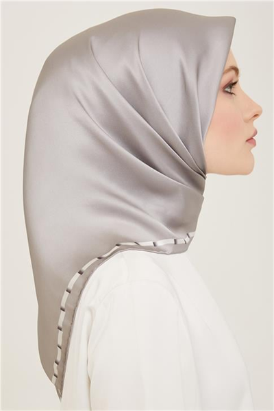 Armine Klasik Desenli Twill İpek Eşarp 24Ya9165 31 57