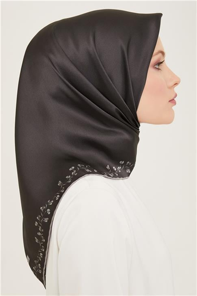 Armine Klasik Desenli Twill İpek Eşarp 24Ya9168 89 87