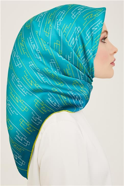 Armine Klasik Desenli Twill İpek Eşarp 24Ya9142 53 36
