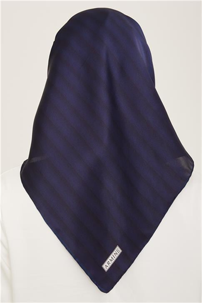 Armine Klasik Desenli Twill İpek Eşarp 24Ya9150 4 93