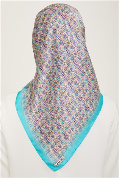 Armine Klasik Desenli Twill İpek Eşarp 24Ya9134 67 36
