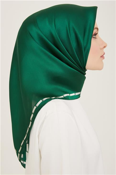 Armine Klasik Desenli Twill İpek Eşarp 24Ya9165 31 82