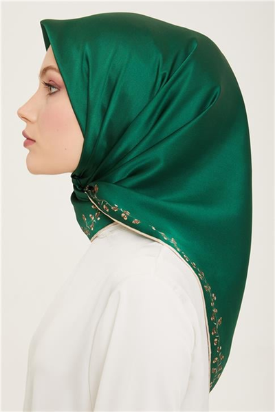 Armine Klasik Desenli Twill İpek Eşarp 24Ya9168 89 89