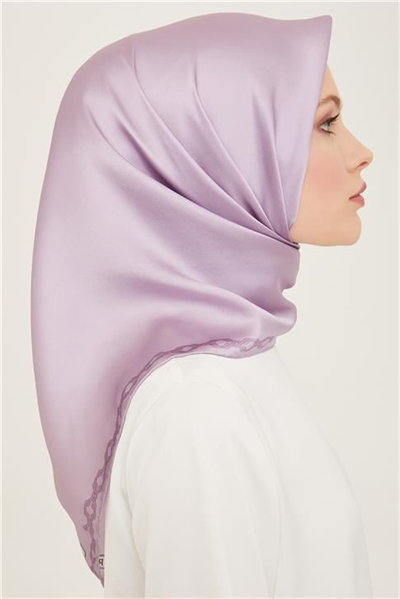 Armine Klasik Desenli Twill İpek Eşarp 24Ya9154 53 35