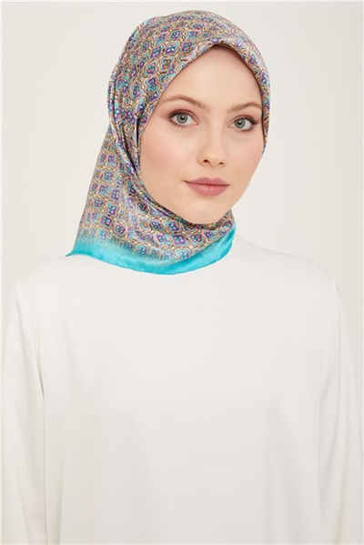 Armine Klasik Desenli Twill İpek Eşarp 24Ya9134 67 36