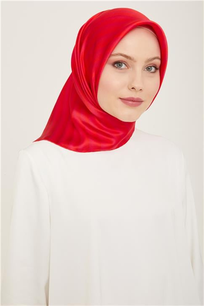 Armine Klasik Desenli Twill İpek Eşarp 24Ya9150 4 50