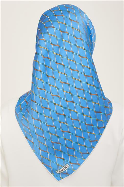 Armine Klasik Desenli Twill İpek Eşarp 24Ya9152 85 87