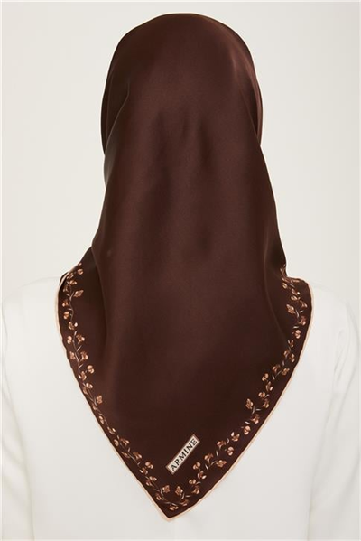 Armine Klasik Desenli Twill İpek Eşarp 24Ya9168 89 88