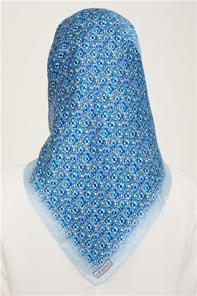 Armine Klasik Desenli Twill İpek Eşarp 24Ya9134 67 39