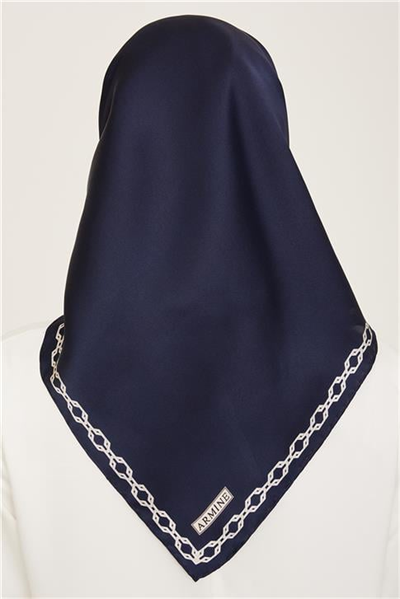 Armine Klasik Desenli Twill İpek Eşarp 24Ya9154 53 04