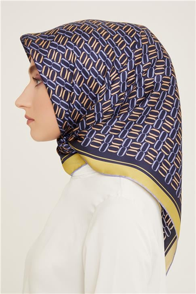 Armine Klasik Desenli Twill İpek Eşarp 24Ya9149 8 89